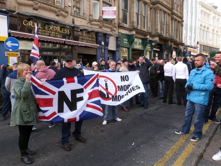 Pegida UK demo in Newcastle. (IBT)