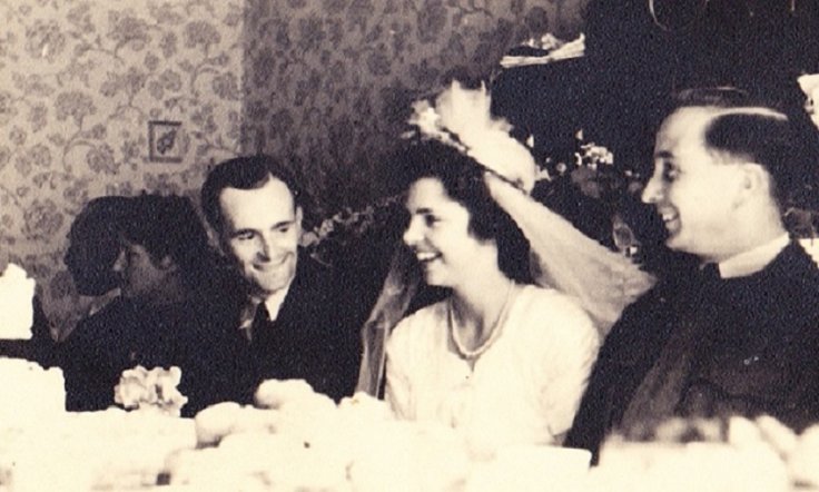 Harry Leslie Smith (L) and his wife Friede on their wedding day in August 1947. (Harry Leslie Smith)